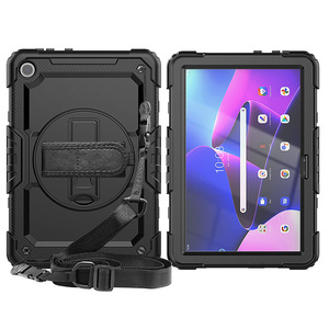 Dày Silicone Trường Hợp Máy Tính Bảng Đối Với Lenovo TAB M10 3rd 10.1 TB-328FU TB-328XU Rugged Bìa Với Dây Đeo Vai Bảo Vệ Màn Hình Phim - Product Image 1
