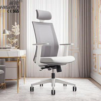 Vente en gros de chaise de bureau d'ordinateur pivotante confortable chaise de bureau ergonomique en tissu maillé à bascule moderne et mobile de luxe
