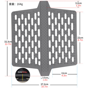 Draining Rack Oval L Size Kitchen Sink Mat Non Slip Heat Insulating Dish Bowl Storage - Product Image 3