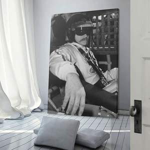 Dale Earnhardt personalizado, retrato de carreras, pintura y artes de pared, arte de pared, decoración del hogar, póster de deportes de motor Vintage - Product Image 1