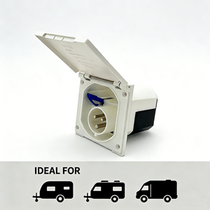 NOUVEAU MODÈLE 240V 16A PRISE ENCASTRÉE PRINCIPALE ÉTANCHEITÉ IP44, BLANC - Product Image 5