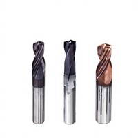 Foret diamanté Hezuan 65HRC pour centres d'usinage CNC avec support de fraisage conventionnel et en spirale