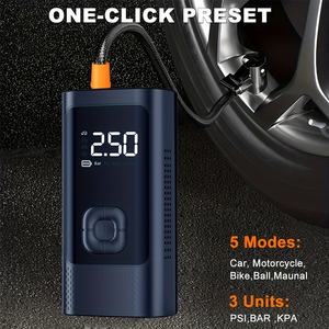 Compresseur d'air Gonfleur de <span class=keywords><strong>pneu</strong></span> de voiture Pompe à usage intensif Gonfleur de <span class=keywords><strong>pneu</strong></span> Pompe gonflable Pompe à air portable sans fil légère - Product Image 2