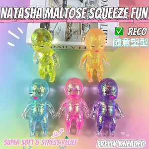 Poupée Natasha, jouet anti-stress en maltose scintillante et colorée, à récupération lente - Product Image 6