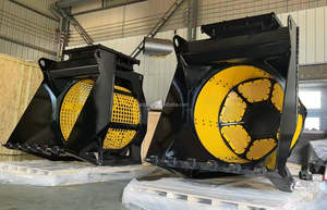 Godet de criblage rotatif hydraulique pour excavatrice, pour criblage sous-marin du gravier, de la <span class=keywords><strong>terre</strong></span> et du sol. - Product Image 2