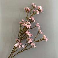 Fleurs artificielles pour mariage, en PVC doux au toucher, style vintage, pour décoration intérieure, hôtels, maisons, arrangements floraux aux tons automnaux