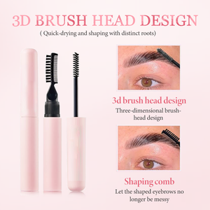 Créez votre propre sourcil végétalien personnalisé pour la stratification label privé sourcils gel gel coiffant doux clair sourcil réglage Gel avec brosse - Product Image 4