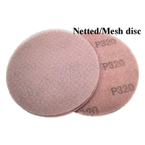 6 inç Mesh zımpara diskleri cırt cırt, 80 100 120 150 320 Grit tozsuz Mesh zımpara pedleri aşındırıcı Net zımpara disk sandaper - Product Image 6