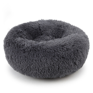Fabrik preis Hochwertiges Kunst pelz Donut Bett Rundes Haustier bett Wasch bares Hunde-und Katzen bett für Haustiere - Product Image 1
