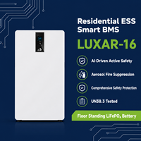 Batterie de stockage domestique divisée 16 kWh 51,2 V 314 Ah LUXAR-16 8000 cycles IP65 Extérieur Solaire ESS LiFePO4 Compatible SMA pour Solis C5