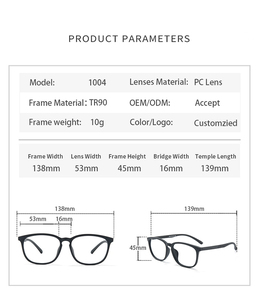 Thời trang mới tùy chỉnh TR90 chống ánh sáng màu xanh trẻ em kính nhiều màu siêu nhẹ Kính mắt khung cận thị sử dụng - Product Image 6