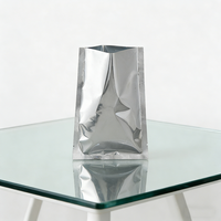 Sac cadeau en aluminium sous vide avec fermeture éclair, scellé sur trois côtés, résistant aux odeurs, personnalisable pour l'emballage d'aliments pour animaux et d'épices