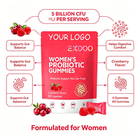 Gummies prébiotiques à marque privée pour femmes, gummies probiotiques à base de plantes, gummies prébiotiques à la canneberge, probiotiques pour la santé vaginale féminine