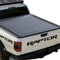 Couverture de benne électrique enroulable en alliage d'aluminium noir piano, étanche, anti-poussière, antivol pour Ranger F150 pour Ram