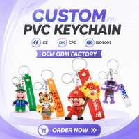 Porte-clés en PVC, lettres tendance, forme 3D, porte-clés en caoutchouc souple personnalisé, jet tag, directement de l'usine