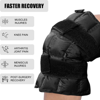 Blessures réglables soulagement de la douleur au genou Gel Ice Pack Wrap Genou Coussin chauffant Hot Cold Compress Brace