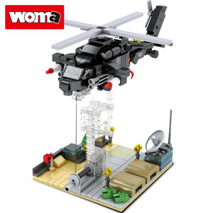 ตัวต่อของเล่น WOMA TOYS แบรนด์แท้ โครงสร้างเทนเซกริตี้ ของเล่นเสริมพัฒนาการ ต่อต้านแรงโน้มถ่วง เฮลิคอปเตอร์ยุทธวิธี ของเล่นตัวต่อแบบประกอบเอง - Product Image 1
