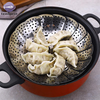 Plateau à vapeur multifonction en acier inoxydable sans danger pour les aliments, derniers accessoires de cuisine, cuiseur à vapeur pour boulettes de légumes
