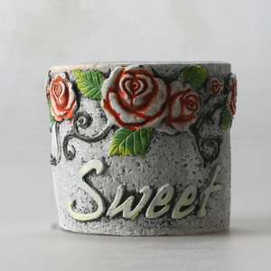 Stampo <span class=keywords><strong>in</strong></span> Silicone per Vaso di Fiori <span class=keywords><strong>in</strong></span> <span class=keywords><strong>Cemento</strong></span>, Stile Europeo, Riutilizzabile, Personalizzabile, Forma Rotonda 7,5*7cm, Prodotto per la Casa OEM 2023 - Product Image 3