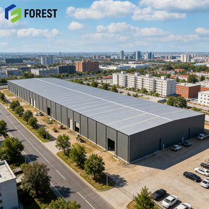 Steel Structure Workshop Corrosion Resistant Multi Story Wind Resistant For Showroom <b>Large</b> Span Supportive Framework - Product Image 1