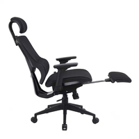 Chaise de bureau de luxe JR RACING, siège entièrement en mesh, design moderne, mécanisme ergonomique, soutien lombaire, hauteur réglable, confort pour une utilisation prolongée