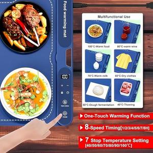 Plateau chauffant mural pliable en silicone grande taille pour aliments, réglable, pratique, idéal pour réchauffer les plats – Nouveauté très demandée - Product Image 3