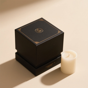 Pot de bougie parfumée imprimé d'encre de soja de marque privée avec logo personnalisé emballage de cadeaux de mariage boîtes rigides en papier télescope avec insertion - Product Image 6