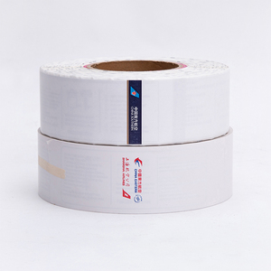Venta al por mayor de etiquetas de papel de avión desechables a granel térmica Airline equipaje etiqueta rollo de impresión - Product Image 6