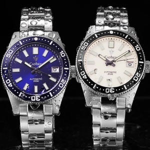 CADISEN Nouvelle montre de plongée pour homme 38 mm, mouvement automatique japonais NH35A, verre saphir, date, luminescent, étanche 200 m, montre-bracelet pour homme - Product Image 3