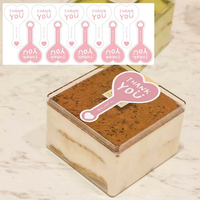 Autocollants d'étiquette imperméables décoratifs de gâteau alimentaire de logo personnalisé d'impression personnalisée scellant des étiquettes d'emballage