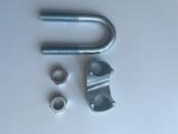 Boulon en U en acier de bonne qualité, pince à câble en fonte malléable, norme DIN741, pince à câble simple, matériel de gréement, 10 mm, qualité marine