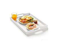 Plateaux en bambou, plateau de rangement en bois massif, plateau rond, plateau à thé, plateau de table basse, grand plateau rectangulaire