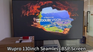 Nueva Pantalla WUPRO de 130 Pulgadas BSP con Ganancia Mejorada 16:9, Marco Delgado de 1cm, ALR UST para Proyector WPS130Pro, Pantalla para Proyector UST WPS130P - Product Image 6