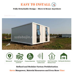 Casa contenedor modular prefabricada, 4 dormitorios, cafetería extensible plegable, uso en Hotel - Product Image 2