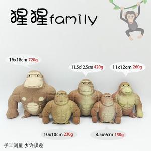 Gorille en TPR <span class=keywords><strong>de</strong></span> 9 cm, jouet musical à pincer, boule anti-stress, jouet moche et mignon, gadget <span class=keywords><strong>de</strong></span> décompression pour le bureau, cadeau farfelu - Product Image 6