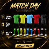 Uniforme d'arbitre de football - Ensemble de maillot d'arbitre de football à manches courtes avec poches à velcro 100% polyester respirant