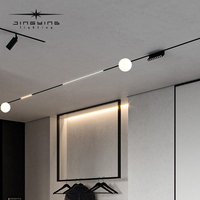 Mini piste magnétique 5mm projecteur circulaire matériau en verre piste magnétique adaptée aux villas et hôtels de projet haut de gamme