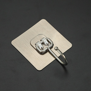 Hot Selling <strong>Kitchen</strong> Bathroom Wall Hanger Waterproof Heavy Duty Rust Resistant Adhesive Sticky Hooks for Home Hotel - Product Image 5