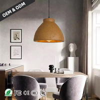 Lampe suspendue nordique Wabi Sabi en forme de bol, lustre LED pour restaurant, bar, salle à manger, décoration intérieure, chambre à coucher, lampe de chevet