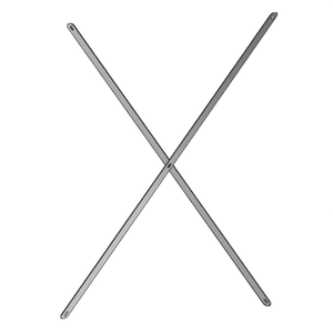 Support Fami System Ar Stiffening Cross L850 H2510 Gris Foncé RAL7000 - Product Image 3