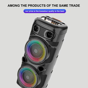 Chuyên nghiệp RGB loa siêu trầm không dây xe đẩy Karaoke Loa FM Đài phát thanh Loud Đảng DJ hộp ngoài trời hoạt động loa <span class=keywords><strong>stereo</strong></span> - Product Image 3