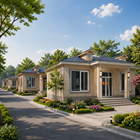 Villa de luxe modulaire préfabriquée en acier léger avec design 3D professionnel, maison conteneur préfabriquée, villas à vendre