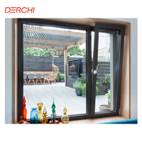 Fenêtres en aluminium personnalisées Fenêtre en verre trempé inclinable à impact d'ouragan Certification NFRC AS2047 Fenêtre à battant en aluminium