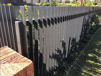 Radiateur à lame verticale en aluminium Princeton 3D Clôture de jardin Treillis et portes élégants Design