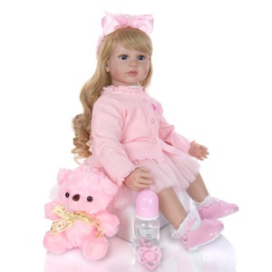 Lovely Baby Reborn Doll Vinilo de silicona 24 pulgadas Princess Toddler <span class=keywords><strong>Bebe</strong></span> Reborn Dolls para jugar Housetoy - Product Image 3