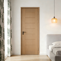 Porte intérieure en bois de haute qualité avec revêtement écologique pour villa et appartement