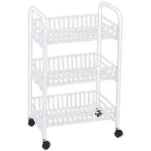 เครื่องมือหมุนอเนกประสงค์สีขาวรถเข็นขนาด40x26x62H - Product Image 1