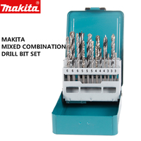 Jeu de 18 forets hélicoïdaux HSS Makita originaux, assortiment mixte, pour maçonnerie, bois, métal et béton