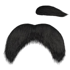 Moustache et sourcils en polyester autocollants pour adultes unisexes, costume de cosplay et fête, en stock - Product Image 1