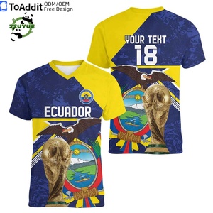 Jersey Sepak Bola Kiper Premium Bahan Berkualitas Tinggi Ekuador 2026 Desain Vintage Siap Pakai Hadiah Dukungan Logistik Lengkap - Product Image 3